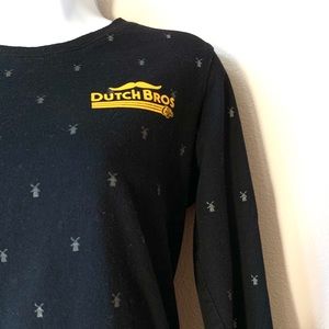 Dutch Bros Long Sleeve Windmill & Mustache Logo S